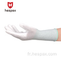 Gants de protection de la main en gros de HESPAX 13G Polyester PU